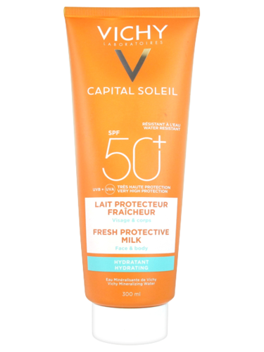 תחליב להגנה מפני נזקי השמש | SPF 50 | מתאים לפנים ולגוף | מכיל 300 מ