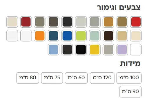 ארון אמבטיה עמיד מים HPL עם גימור חלק מדגם ציריך של אמבין.