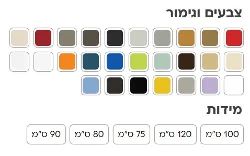 ארון אמבטיה עמיד מים HPL דיימונד עם גימור חלק ומבריק של אמבין.