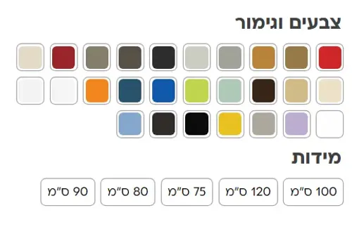 ארון אמבטיה עמיד מים HPL מרסי מותקן על קיר חדר רחצה מודרני, משולב עם כיור לבן.