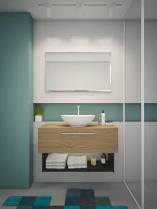 ארון אמבטיה עמיד מים HPL טוקיו