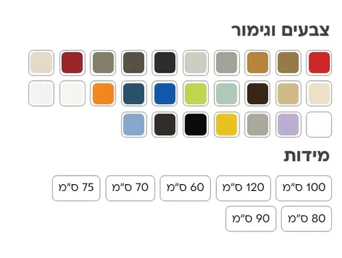 ארון אמבטיה עמיד מים HPL ליאז, ידית מתכת, מותג אמבין, דגם ליאז.