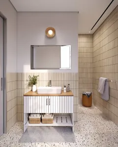 ארון אמבטיה עמיד מים HPL ספיר