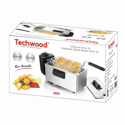צ'יפסר ביתי חשמלי סיר טיגון חשמלי Techwood TFR-304 טקווד