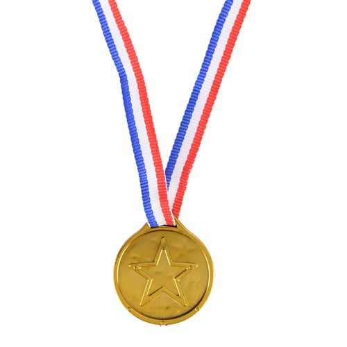 מדליה מפלסטיק עם שרוך