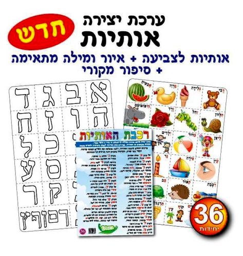 36 יצירה רכבת האותיות/אפונה
