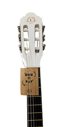 גיטרה קלאסית 4\3 בצבע לבן מאט LC-20 כולל תיק מבית LEGRAND