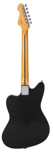 זוית נוספת Vintage REVO Series 'Surfmaster' Quad Electric Guitar ~ Boulevard Black