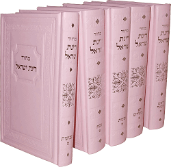 סט מחזורים רינת ישראל- בכריכת עור ממוחזר
