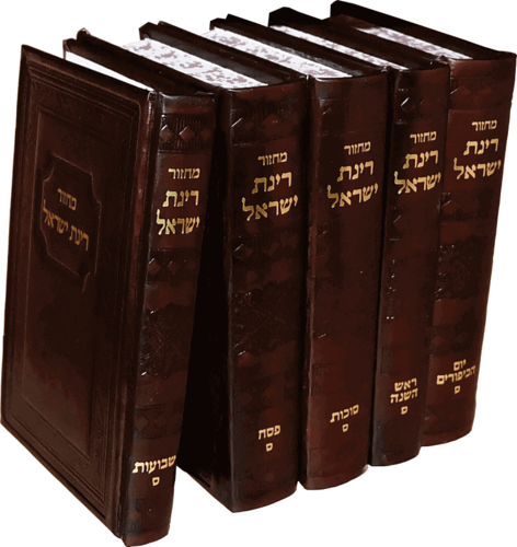 סט מחזורים רינת ישראל- בכריכת עור ממוחזר