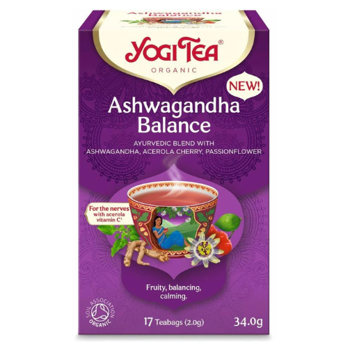 תה יוגי ASHWAGANDHA בפיקוח אגריאור