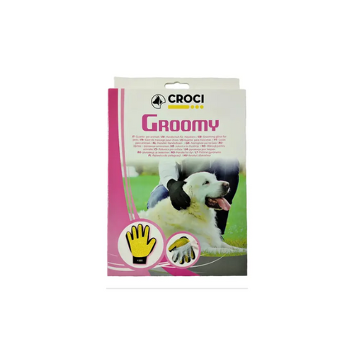 כפפת הברשה קרוקי לכלבים וחתולים CROCI