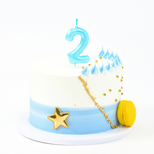 נר מספר 2 - תכלת
