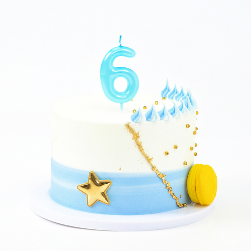 נר מספר 6 - תכלת