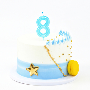 נר מספר 8 - תכלת