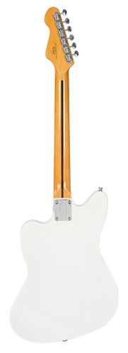 זוית נוספת Vintage REVO Series 'Surfmaster' Quad Electric Guitar ~ Metallic White_reer