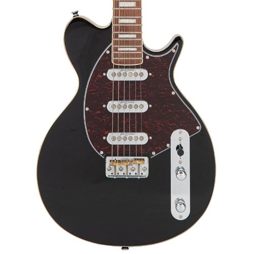 זוית נוספת Vintage REVO Series 'Vision' Electric Guitar ~ Boulevard Black