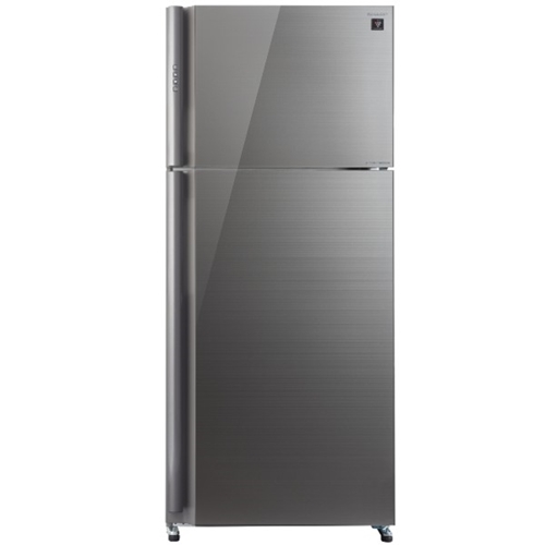מקרר 588 ליטר מקפיא עליון דגם SHARP SJ-5878SL שארפ זכוכית כסופה