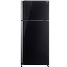 מקרר 588 ליטר מקפיא עליון דגם SHARP SJ-5878BK שארפ זכוכית שחורה