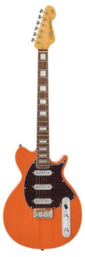 Vintage REVO Series 'Vision' Electric Guitar ~ Trans Orange_front