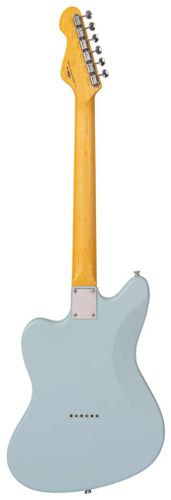 זוית נוספת Vintage V65H ReIssued Hard Tail Electric Guitar ~ Satin Blue