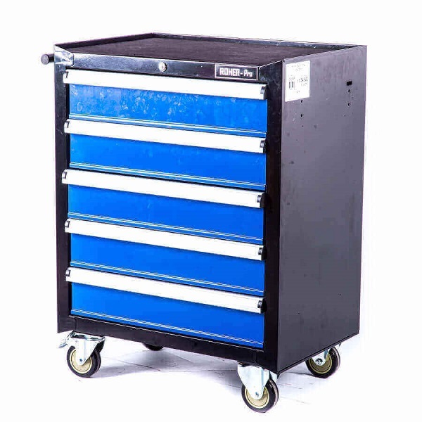 עגלת כלים מקצועית 5 מגירות ROHER דגם 1093968 – עומס עד 35 ק״ג למגירה