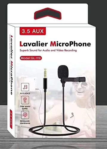 מיקרופון דש GL-119 Lavalier 3.5mm