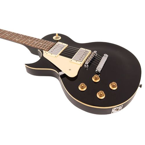 זוית נוספת Vintage V10 Coaster Series Electric Guitar ~ Left Hand Boulevard Black