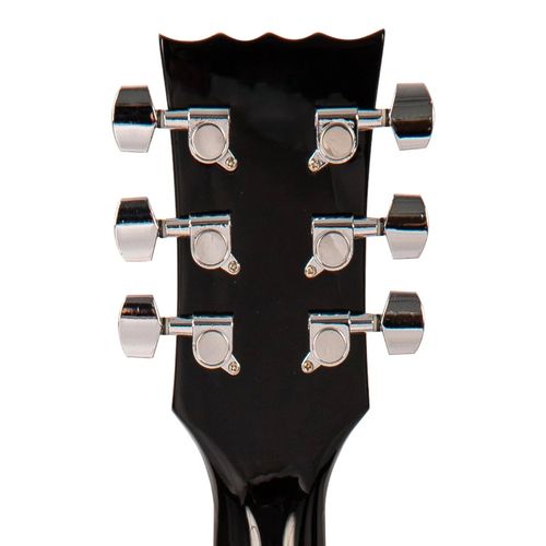 זוית נוספת Vintage V10 Coaster Series Electric Guitar ~ Left Hand Boulevard Black