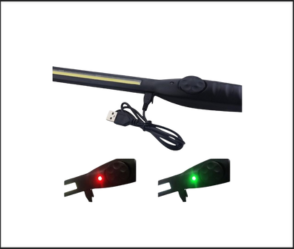 מנורת עבודה LED נטענת 750 לומן עם 360 מעלות עם בסיס מגנטי