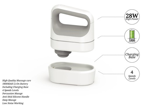 מכשיר עיסוי ידני מקצועי נטען Medics Care MC-6250