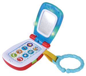 טלפון מתקפל עם מראה, אורות וצלילים כולל טבעת חיבור לעגלה