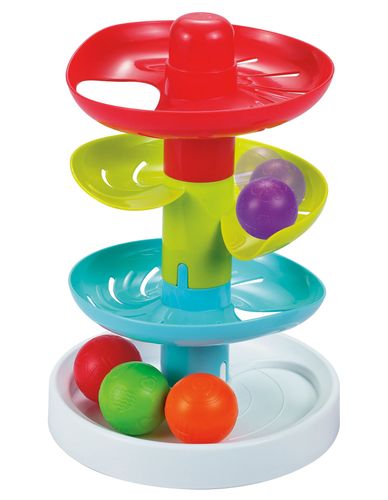 משחק כדורים מתגלגלים במדרון