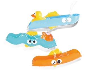 משחק אמבטיה מגלשות מים עם 2 דמויות משחק