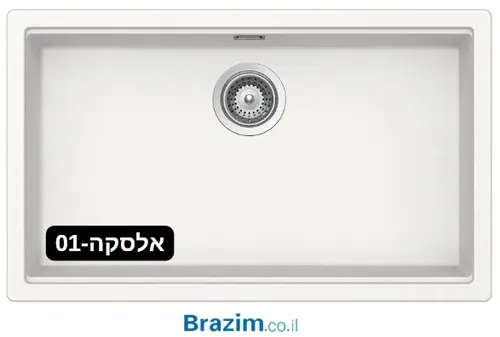 כיור מטבח אקווטופ קירונה 80 עם גימור קריסטלייט.