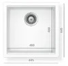 כיור מטבח  אקווטופ קירונה 60 גרין ליין מידה 55X45