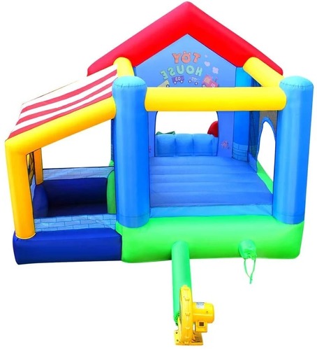 מתקן קפיצה מתנפח בינוני בית הצעצוע Jumpy Jump משטח קפיצה+מגלשה+בריכת כדורים דגם D2727 