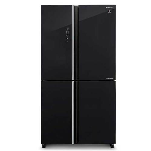 מקרר 4 דלתות 532 ליטר Sharp SJ-8590-BK זכוכית שחור שארפ