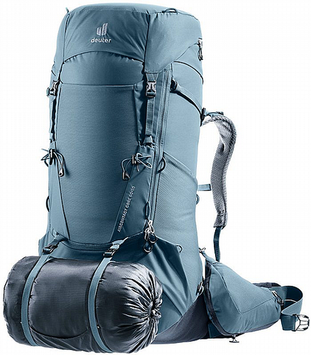 תרמיל מסע - Deuter Aircontact Core 60+10 - כחול
