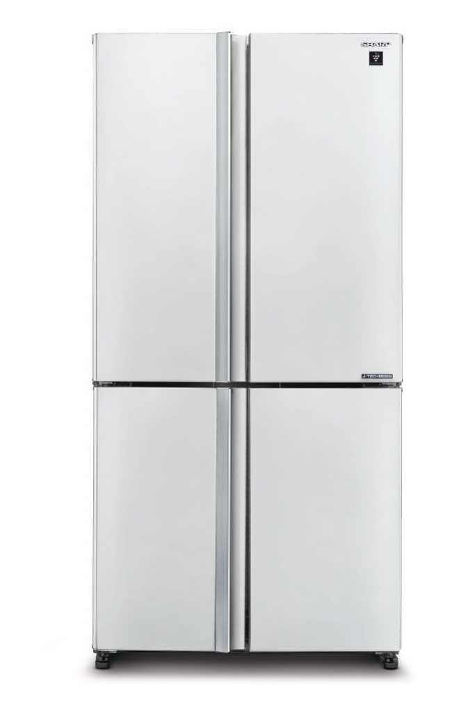 מקרר 4 דלתות 608 ליטר Sharp דגם SJ-9160-W לבן שבת גלאט שארפ