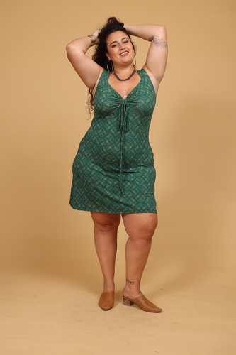 שמלת מידי - אירה במפתח גב מיוחד plus size