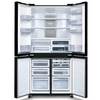 מקרר 4 דלתות 611 ליטר Sharp SJ-8841-BK זכוכית שחורה שארפ