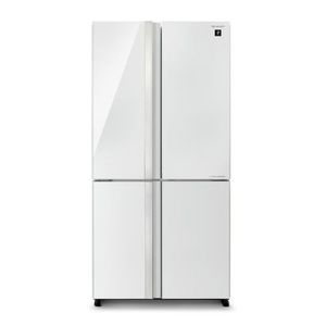 מקרר 4 דלתות 611 ליטר Sharp SJ-8841-WH זכוכית לבנה שארפ
