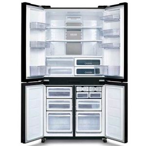 מקרר 4 דלתות 611 ליטר Sharp SJ-8841-WH זכוכית לבנה שארפ