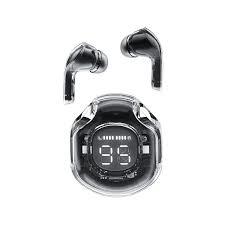 אוזניות TWS Acefast T8 Crystal ice black luetooth earbuds -Blutooth