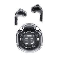 אוזניות TWS Acefast T8 Crystal ice black luetooth earbuds -Blutooth