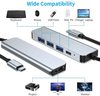 תחנת עגינה TYPE-C עם קורא כרטיסים 6 יציאות Mini Dock
