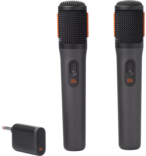 זוג מיקרופונים אלחוטיים JBL PartyBox Wireless Mic