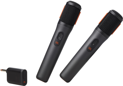 זוג מיקרופונים אלחוטיים JBL PartyBox Wireless Mic