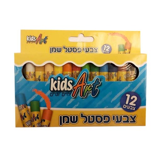 צבעי פסטל שמן 12 יח